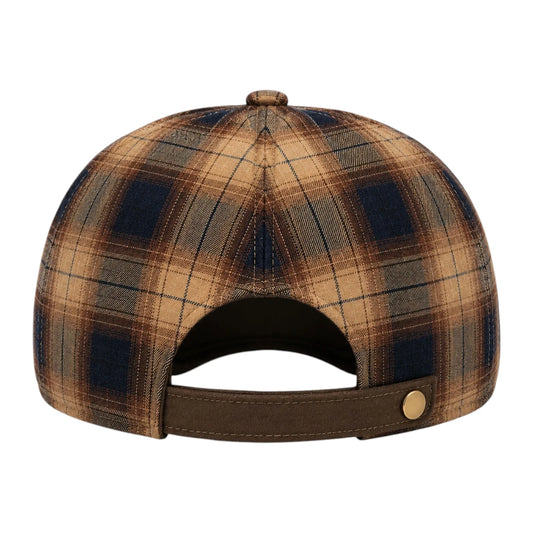 Capvora Brown Heritage Plaid Baker Boy Cap