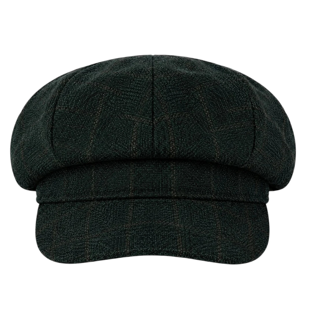 Capvora Black Midnight Heritage Baker Boy Cap