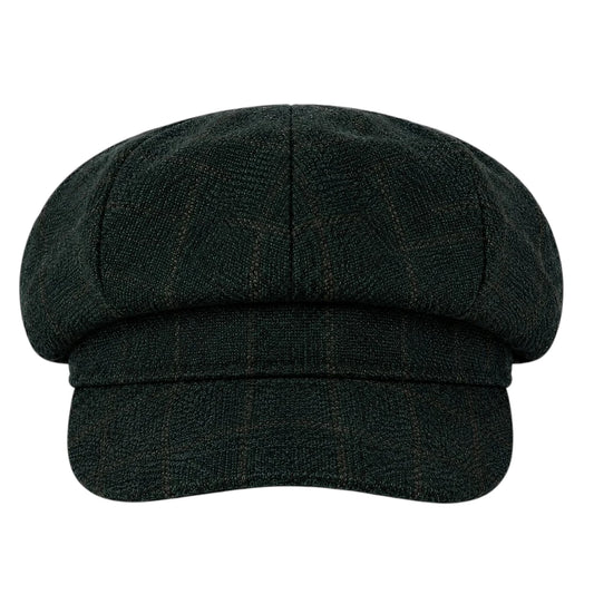 Capvora Black Midnight Heritage Baker Boy Cap