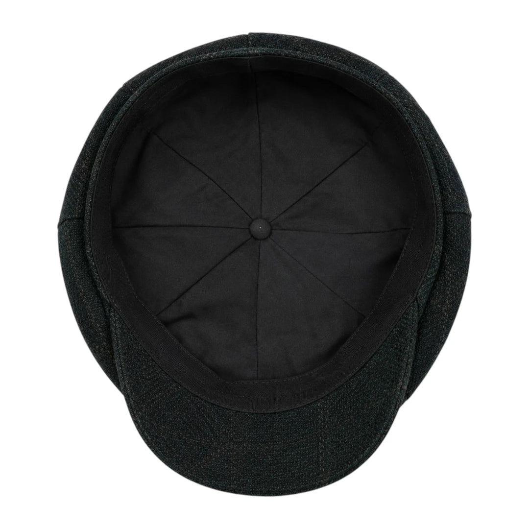 Capvora Black Midnight Heritage Baker Boy Cap